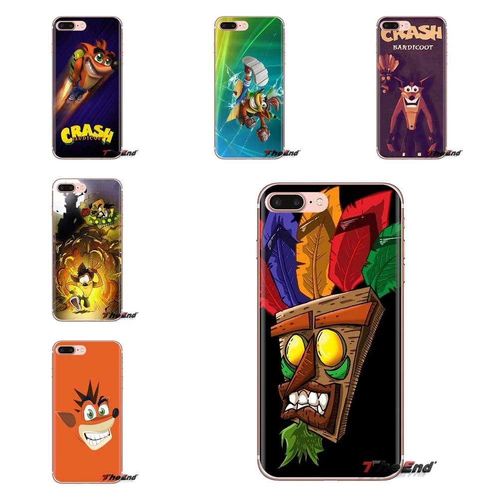 

Silicone Cases Covers For Samsung Galaxy S3 S4 S5 Mini S6 S7 Edge S8 S9 S10 Plus Note 3 4 5 8 9 Aku Crash Bandicoot Crash Racing
