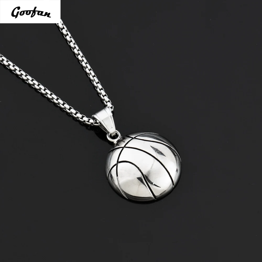 Новинка 2017 года в стиле хип-хоп goofan Баскетбол кулон Цепочки и ожерелья