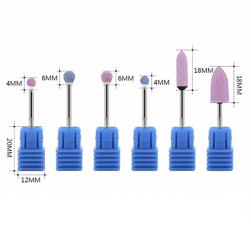 RBAN nail1 шт фрезы для ногтей керамические фрезы для полировки роторные заусенцы для кутикулы чистый Маникюр Электрические аксессуары инструмент