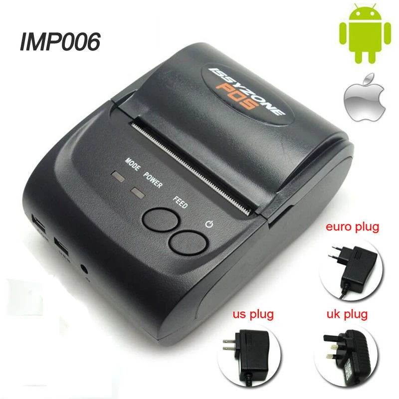 IMP006 Free SDK 58mm Handheld Pos Printer Android iOS Bluetooth4.0