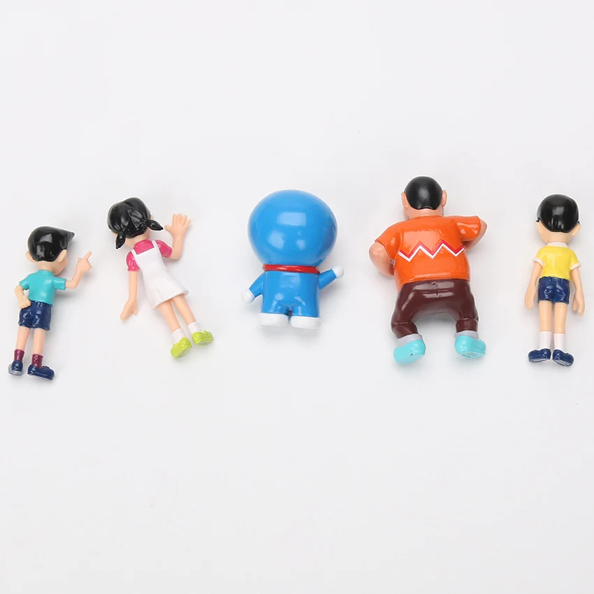 5 шт./лот фигурки Doraemon 7 см фигурка Nobita Nobi куклы из ПВХ Shizuka Minamoto Takeshi Goda Dorami Doranikov 6