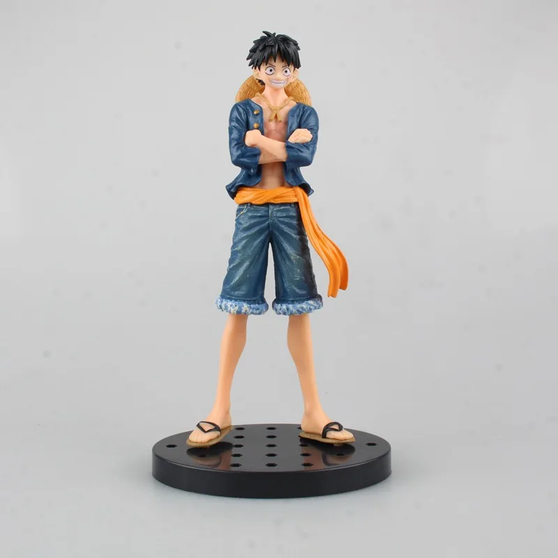 Japan Anime One Piece Jeans modeling JEANS FREAK Monkey D Luffy PVC