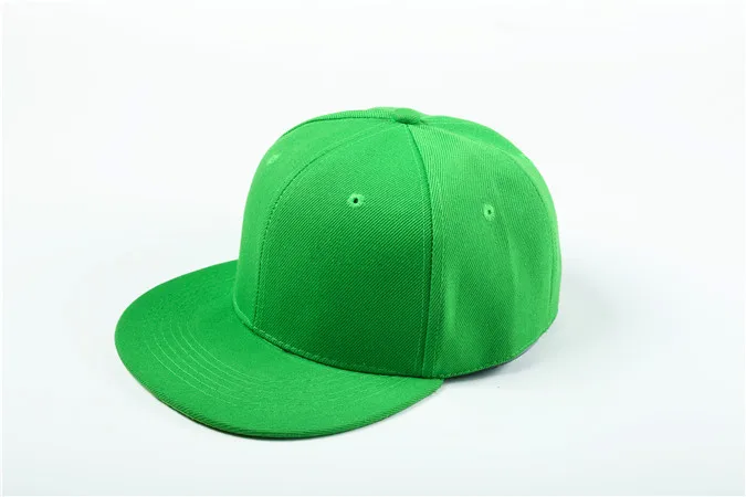 Однотонная Бейсболка унисекс в стиле хип-хоп, регулируемая однотонная бейсболка с козырьком, шапка с козырьком, однотонное смешивание цветов на заказ - Цвет: green