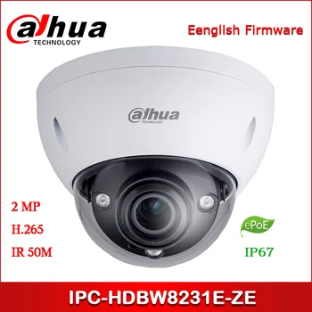 

Dahua IP Camera 2MP IPC-HDBW8231E-ZE 2.7mm ~12mm zoom lens WDR IR Dome Network Camera with ePOE Security Camera