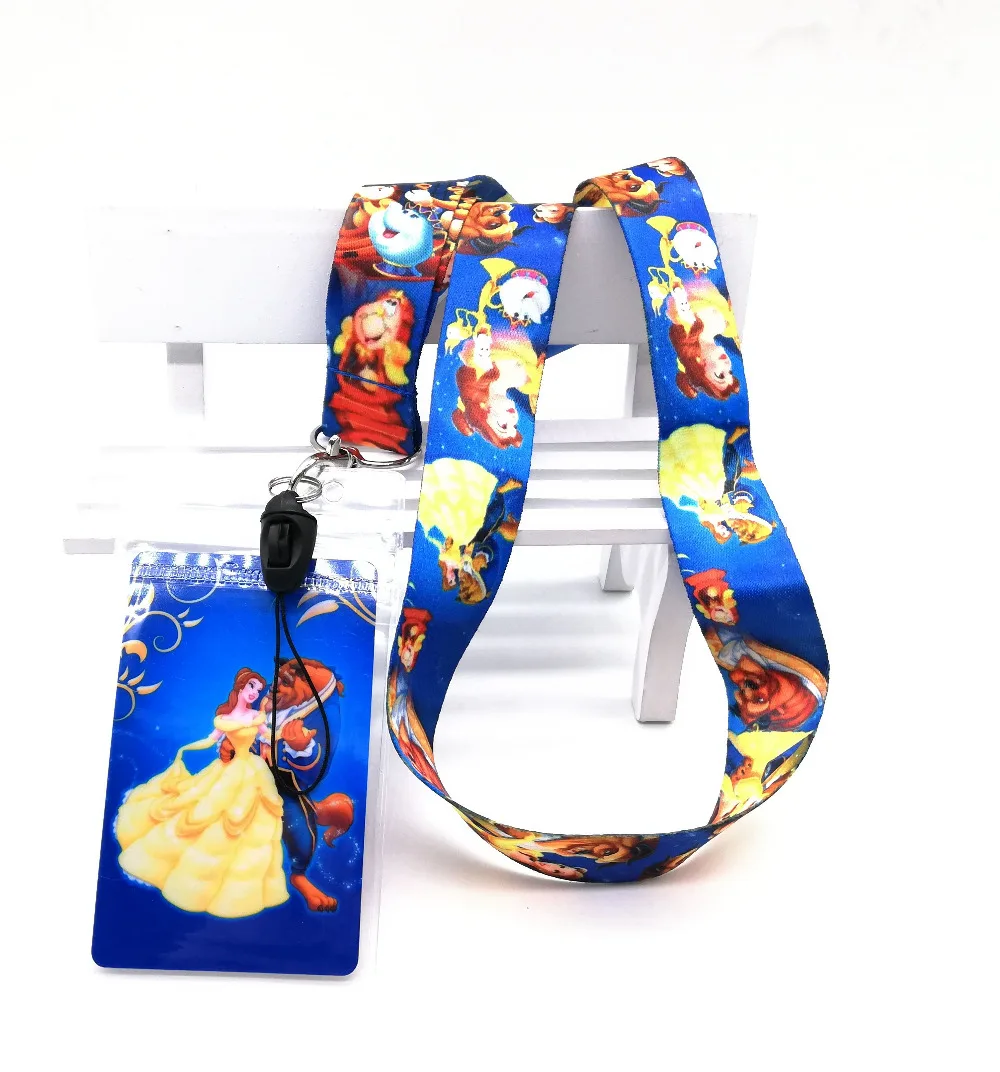 

1 pcs princess bell Neck Strap Lanyards Card Holders Bank Neck Strap Card Bus ID Holders Rope Key Chain Gift K70