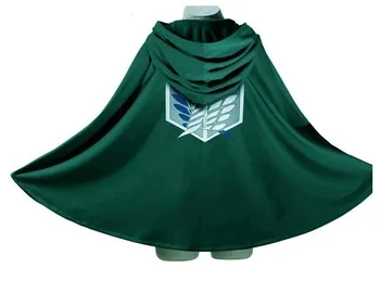 

M-XXXL plus size Anime no Kyojin Cloak Cape Clothes Cosplay Costume Fantasia Attack on Titan Plus