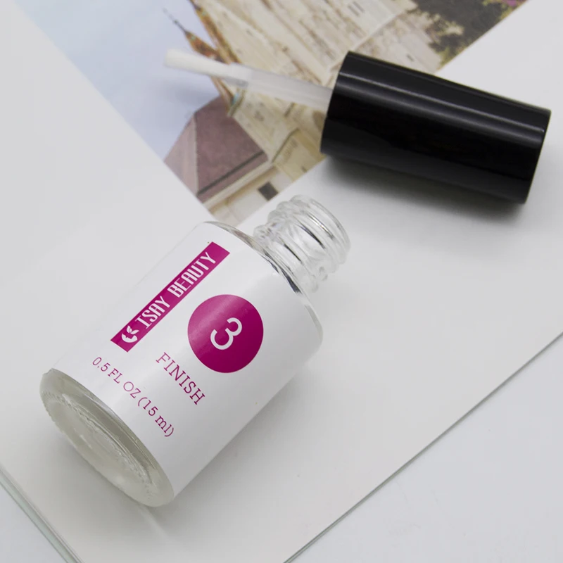 ISAYBEAUTY Base Gel superior activador en seco Natural cepillo ahorrador para polvo de uñas ISAYBEAUTY Base Gel superior activador en seco Natural cepillo ahorrador para polvo de uñas