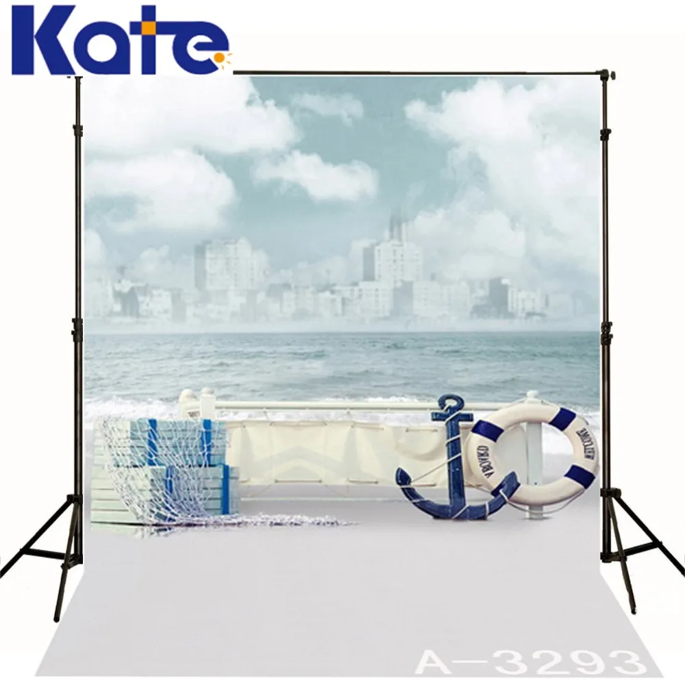 5*6.5Ft(150Cmx200Cm)Kate Beach Photography Backdrops Clouds Sea Backdrop Photography Baby Background Photo Studio Background