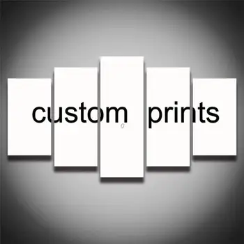 

5 Panels Custom prints Your Picture,Family or Baby Photo,Favorite Image Custom Print on Canvas Home Decor Unique Gift For Child