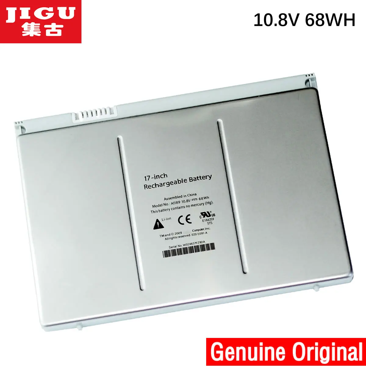 Оригинальный аккумулятор JIGU A1189 MA458 для ноутбука APPLE MacBook Pro 17 дюймов A1151 A1229 MA092 MA611