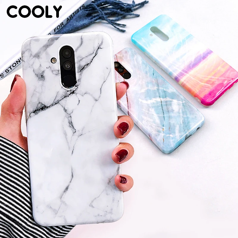 Мраморный чехол COOLY для Huawei P20 Lite Plus P30 Pro Mate 20 Nova 3E 3i чехлы мягкий силиконовый из ТПУ