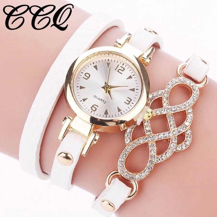 

Dropshipping Women Bracelet Rhinestone Watches Ladies Fashion Casual Leather Dress Clock Quartz Watches Gift Relogio Feminino