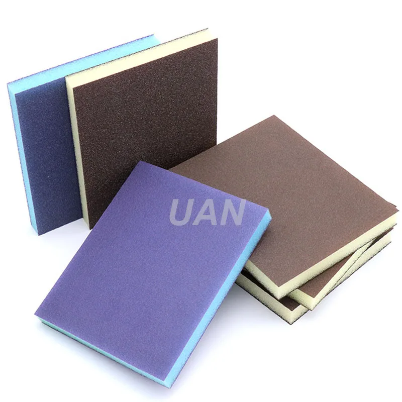 

2PCS High Quality Double-sided Sponge Sand Block Sponge Sandpaper Sand Brick Hand Spherical Grinding