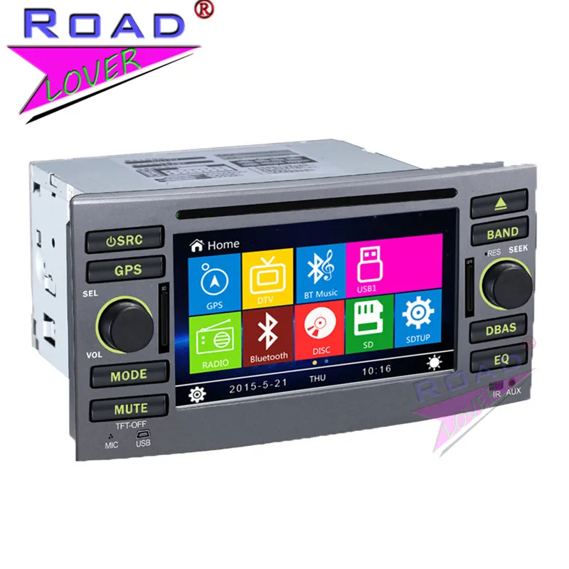 TOPNAVI Wince 6.0 Double Din 6Inch Car Head Unit DVD Player Audio For