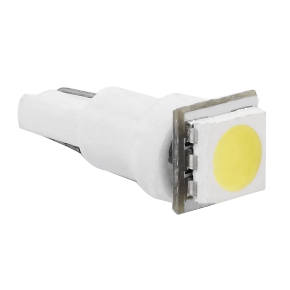 

Universal Practical T5 Plug and Play White Dashboard Gauge 1SMD LED Instrument Panel Light Bulb Up to 50000+ Hours