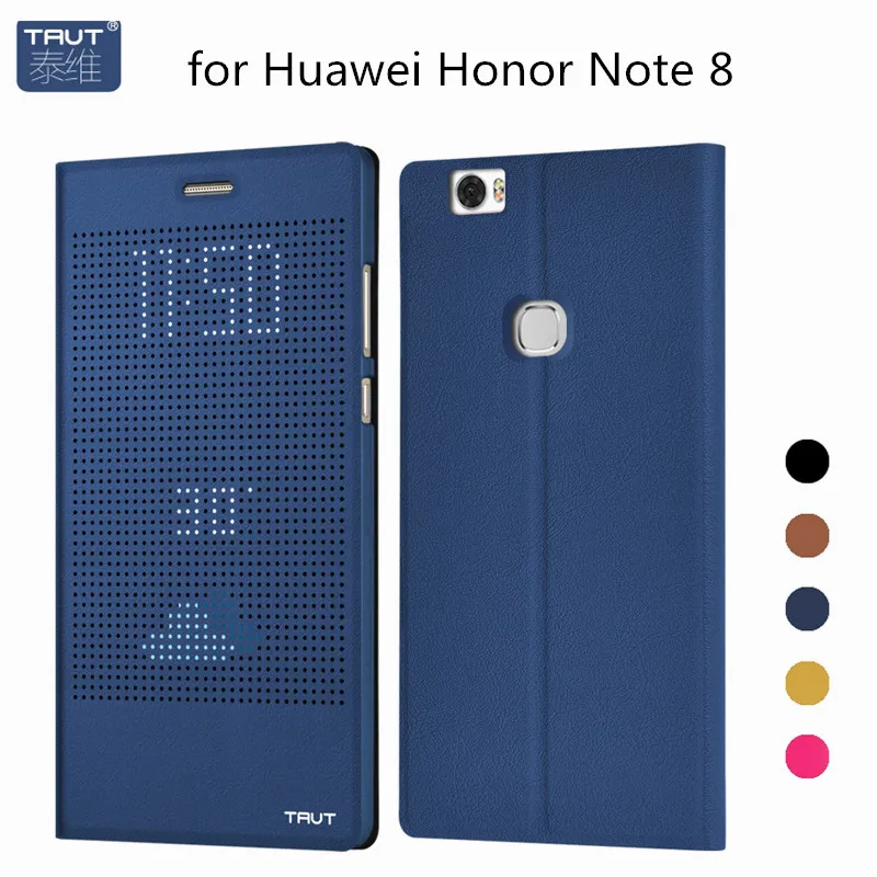 For Huawei Honor Note 8 Case Cover Smart Sleep Wake View Window Flip PU