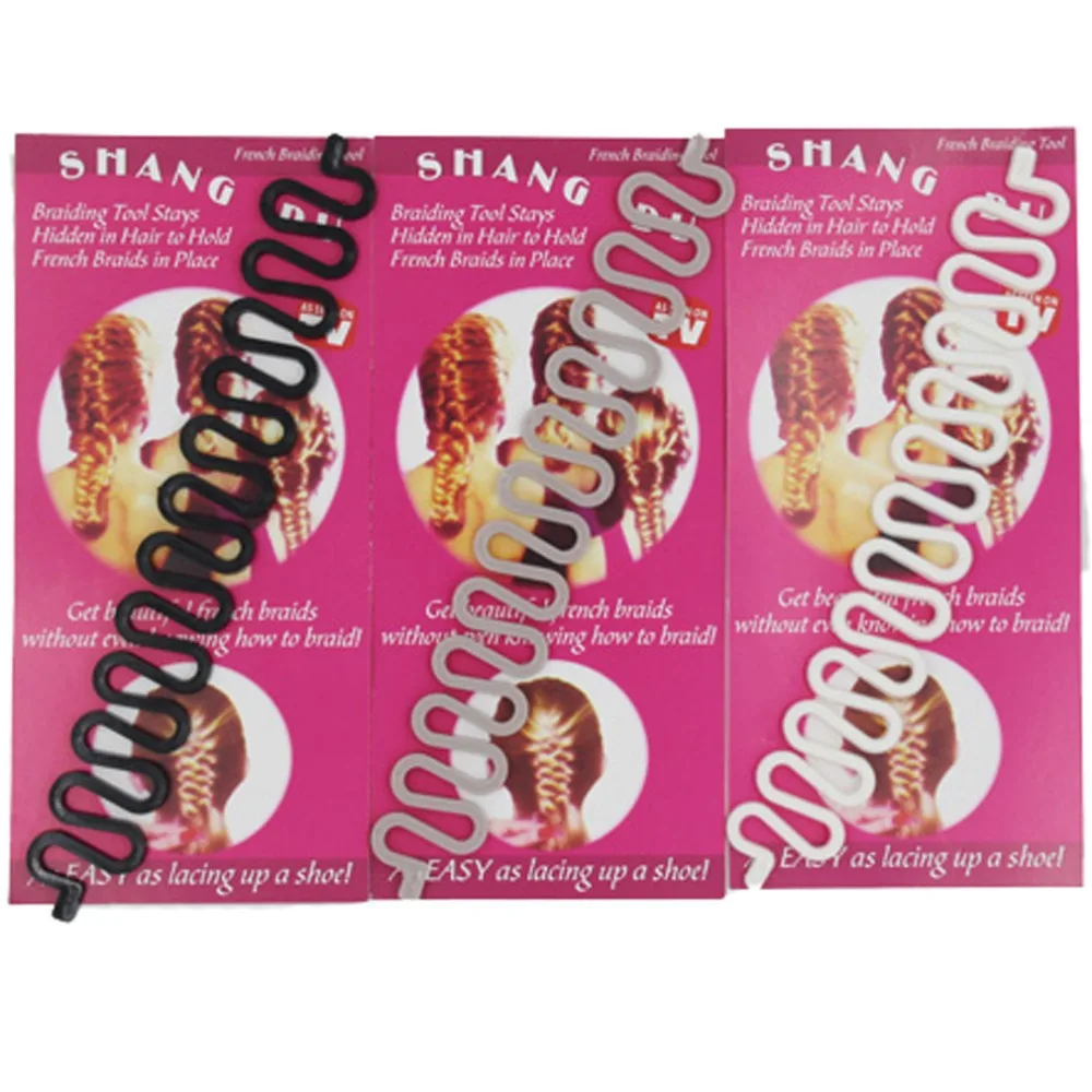 Furling As Seen On Tv 6pcs Sports Hair Braider French Braiding Tool Furling As Seen On Tv 6pcs Sports Hair Braider French Braiding Tool Braided Styling Tools Black Gray White In Jewelry From Accessories