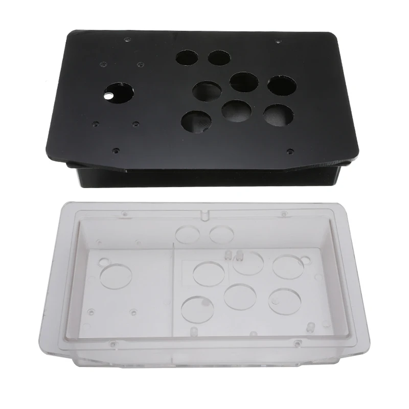 DIY Arcade Machine Joystick Acrylic Panel + Case Shell Set Replacement Parts