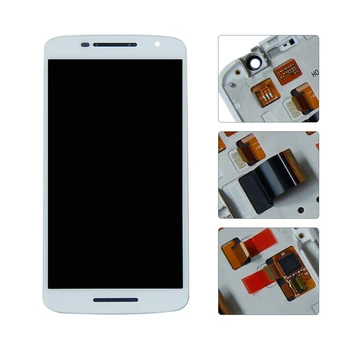 

For Motorola Droid Maxx 2 XT1565 1920x1080 LCD Display Touch Screen Digitizer Assembly Replacement With Frame