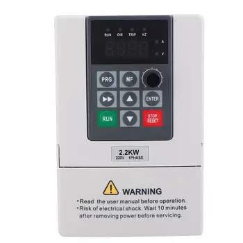 

2.2KW Single Phase to 3 Phase 220V Variable Frequency Drive VFD Motor Converter Inverter Single Phase Inverter