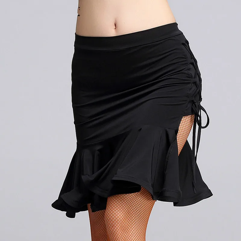 Black Sexy Women Latin Dance Skirts New Arrival Adult Professional
