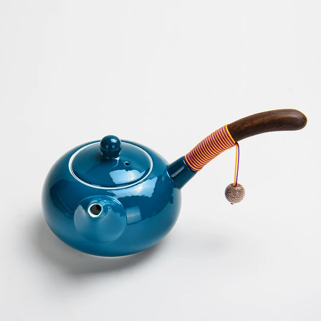 Creative Chinese Jingdezhen Tea Set Pigmented Ceramic Pottery and