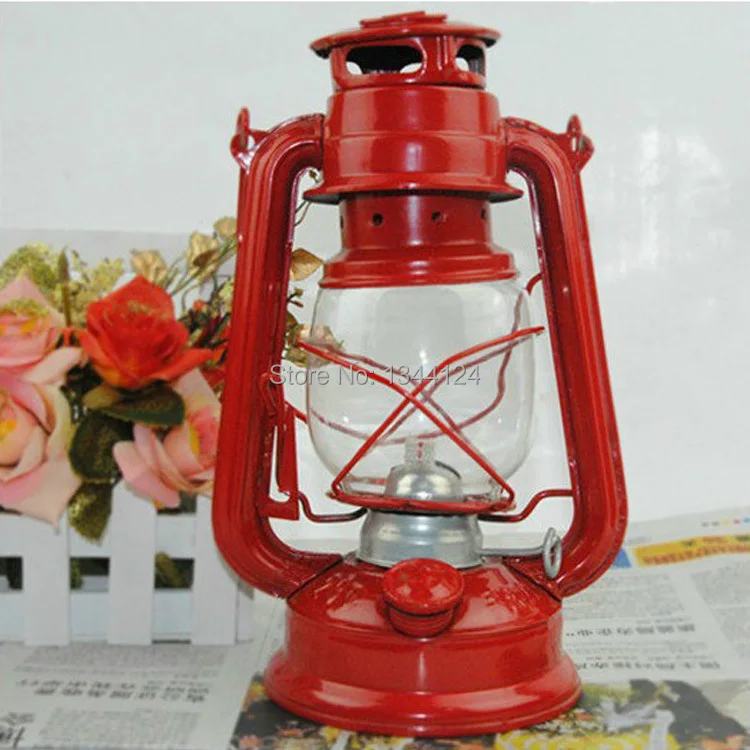 zakka retro kerosene lamps , wrought iron glass alcohol lamp camping lantern lamp nostalgic