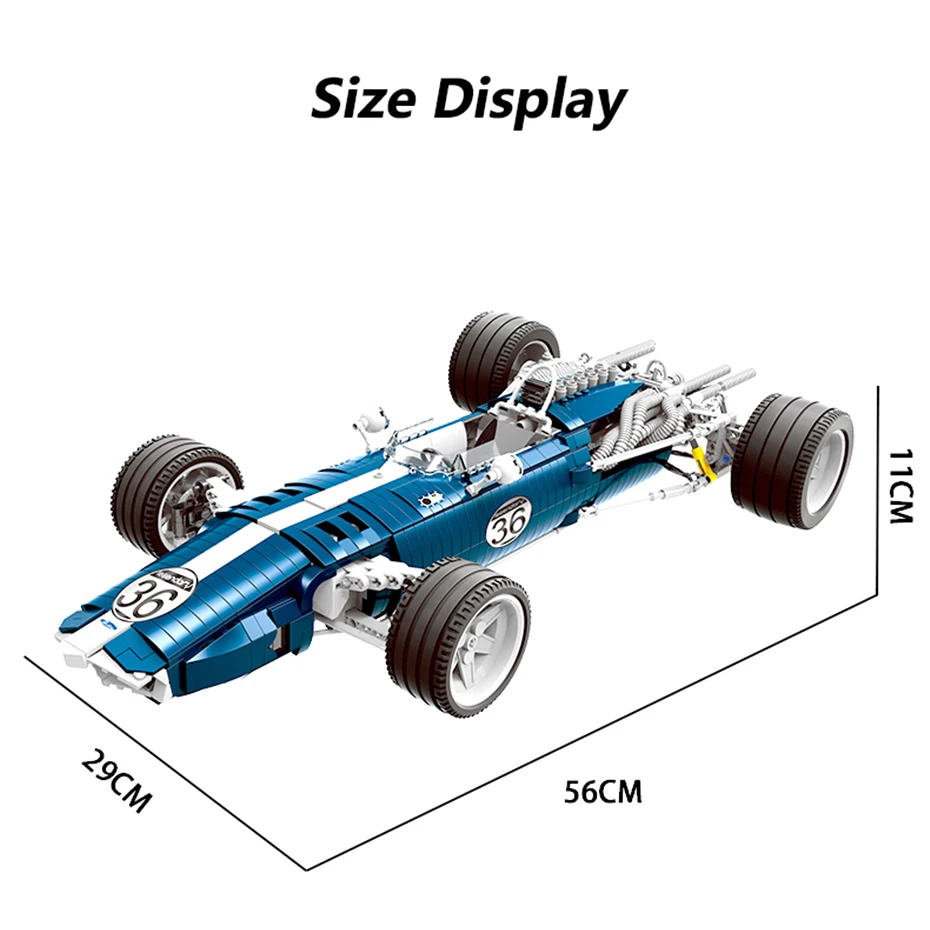 XINGBAO 03022 TECHNIC Car Series 1758PCS The Blue Racing Car Set Building Blocks Bricks Compatible Legoings Technic Car Juguetes