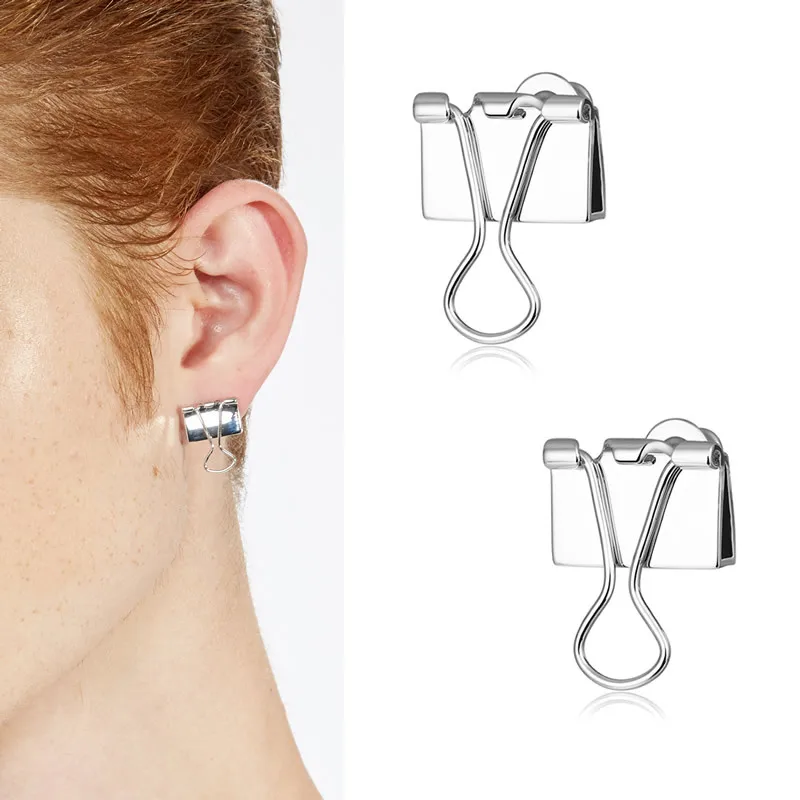 

Independent designer dovetail book clip can move the net red tide earrings
