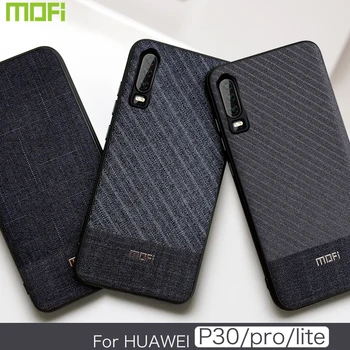 

For Huawei P30 Pro Case Mofi For Huawei P30 Case Lite Cover Cloth Fabrics For Huawei P30 Lite Case Back Cover Business P30Pro