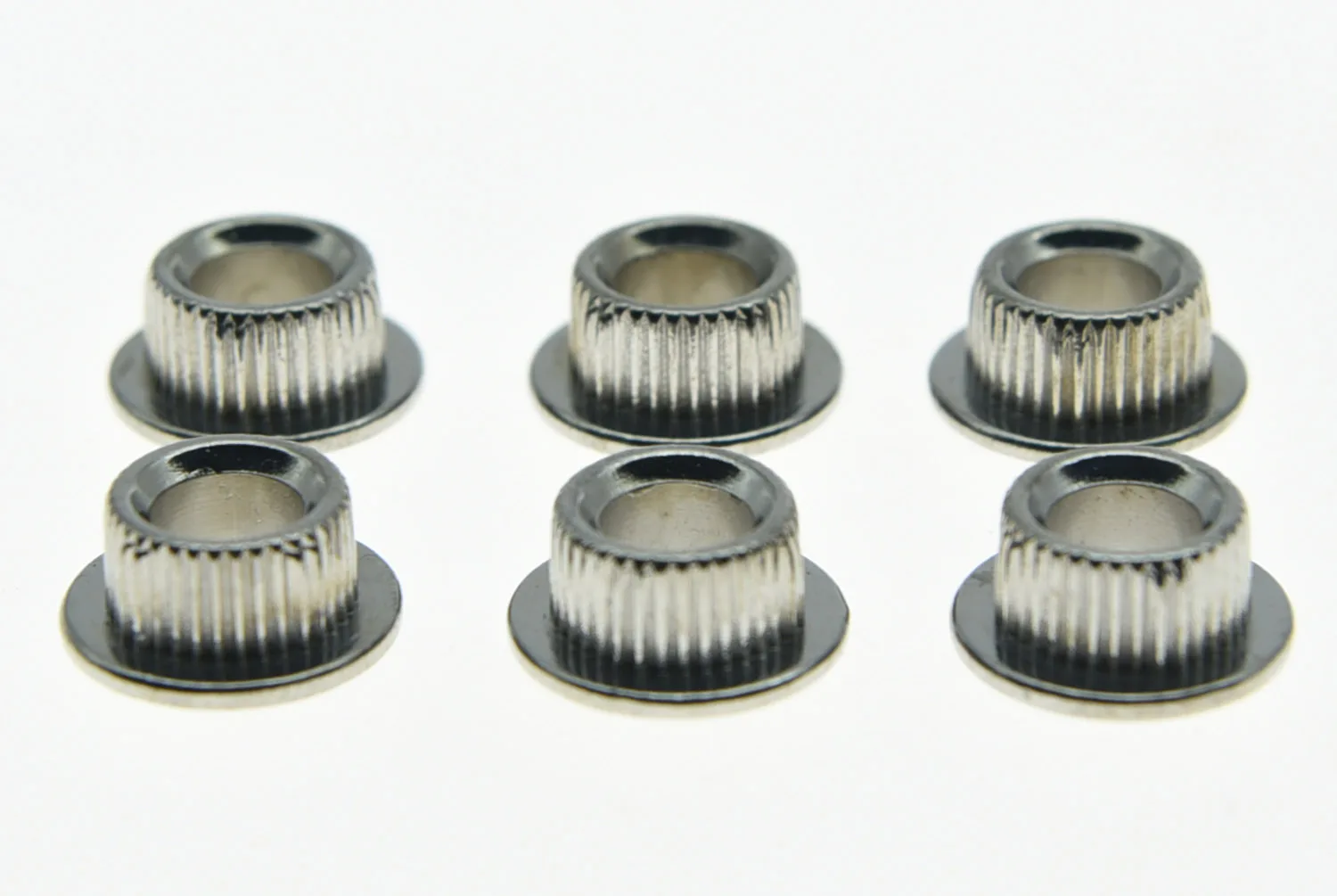 

KAISH Chrome METAL Guitar Conversion Bushings Adapter Ferrules for Vintage Tuning Keys