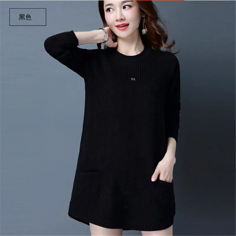 Loose sweaters for women 2019 spring autumn Bottoming shirt pullover sweaters winter Plus size 4XL Knit female outerwear A1135 Loose sweaters for women 2019 spring autumn Bottoming shirt pullover sweaters winter Plus size 4XL Knit female outerwear A1135