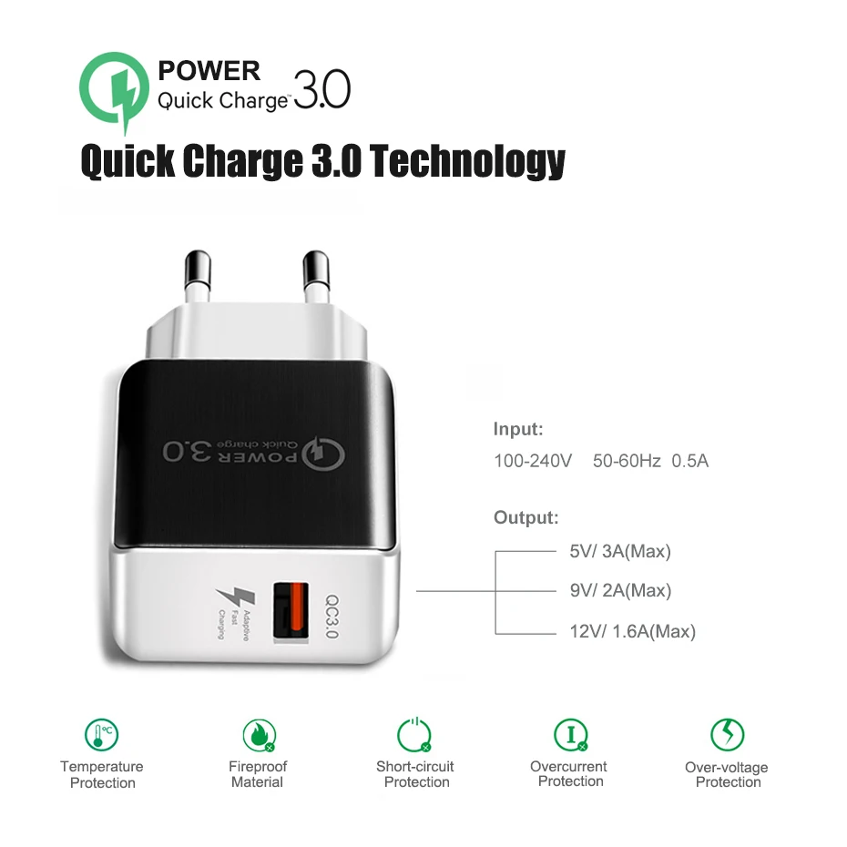Mobile Phone Charger,Fast Charger,Quick Charger 2