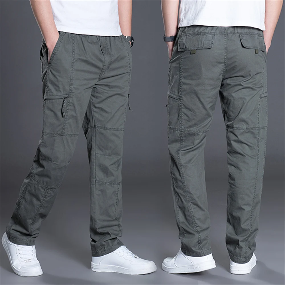 ROSICIL High Quality Cargo Pant Casual Military Baggy Cargo Cotton Full ...