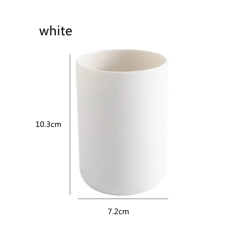 Пластиковая чашка для напитков в краску, чашка для воды, аксессуары для ванной комнаты - Цвет: Белый