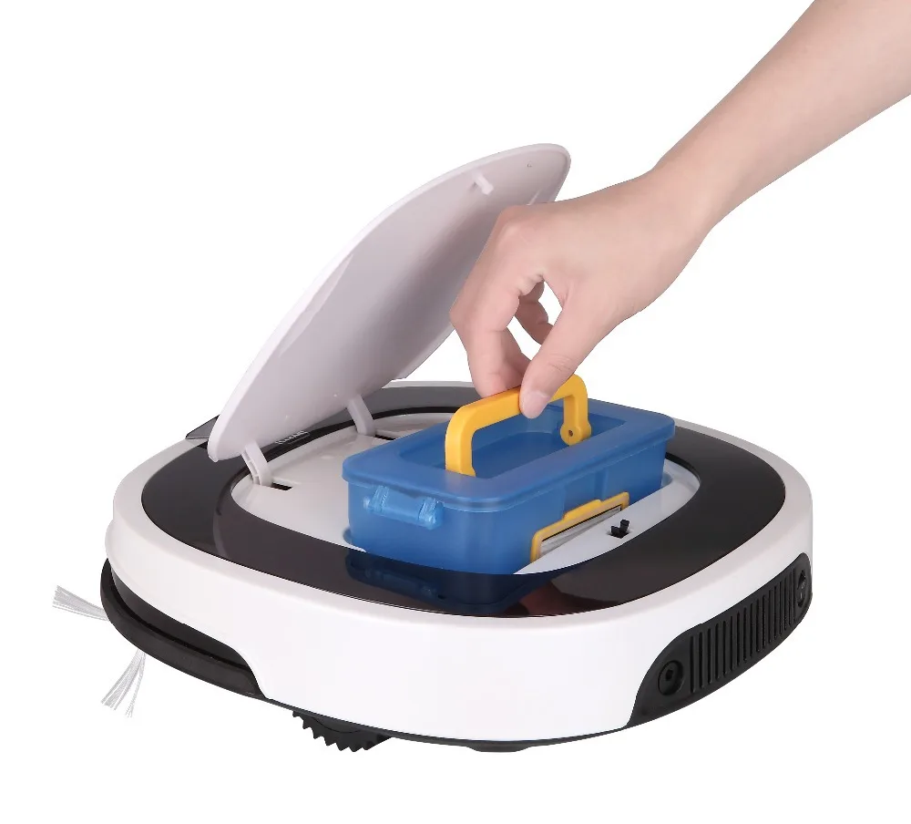 RoboticvacuumcleanerD55012pcssidebrushstrongvacuumvitualwall