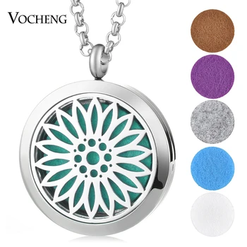 

10pcs/lot 30mm Perfume Locket Jewelry Pendant 316L Stainless Steel Magnetic locket without Felt Pads VA-411*10
