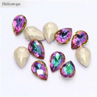 50Pcs/Lot 3D Nail Art Rhinestones Shining Color Nail Rhinestone Gem 3D Crystal For Nail Art Stone Gold Diamond Glass Manicure De