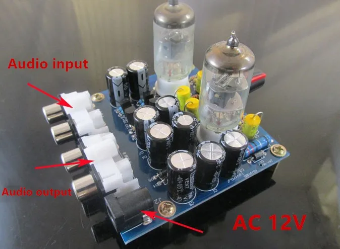 6J1 ламповый предусилитель усилители доска предусилитель усилитель для наушников 6J1 клапан предусилитель желчный буфер усилитель аудио Diy комплекты