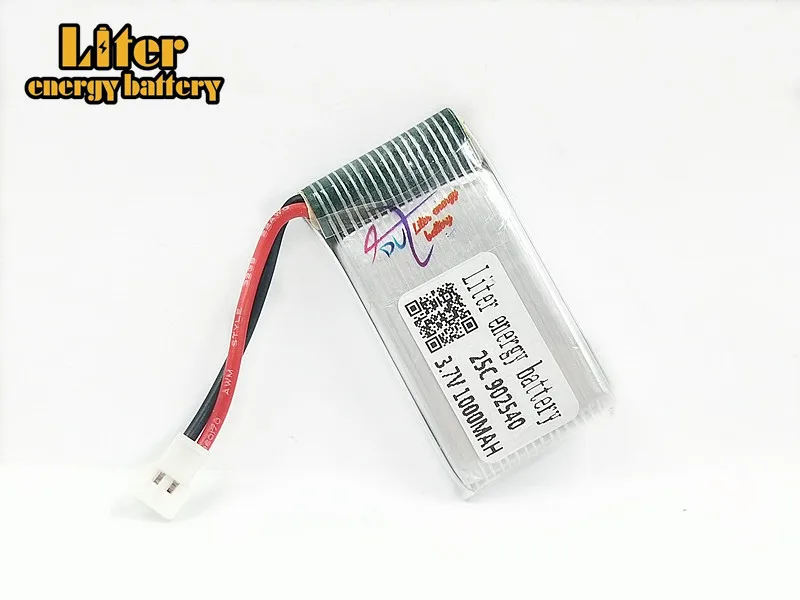 

20 шт./лот 3,7 V 1000mAh Syma X5C X5SC X5SW Tanco M68 четырехосная модель самолета литий-полимерный аккумулятор 902540