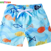 Летние плавки для Мальчиков пляжные шорты для плавания с рисунком рыбки и акулы купальный костюм для детей, одежда для купания, штаны для мальчиков Возраст 4, 6, От 8 до 10 лет