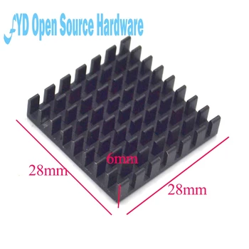 

Heat sink 28*28*6MM (black slot) high-quality radiator