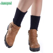 Теплые гетры CHAMSGEND WillBeen; Мягкие короткие вязаные носки; модные гетры; Jan19