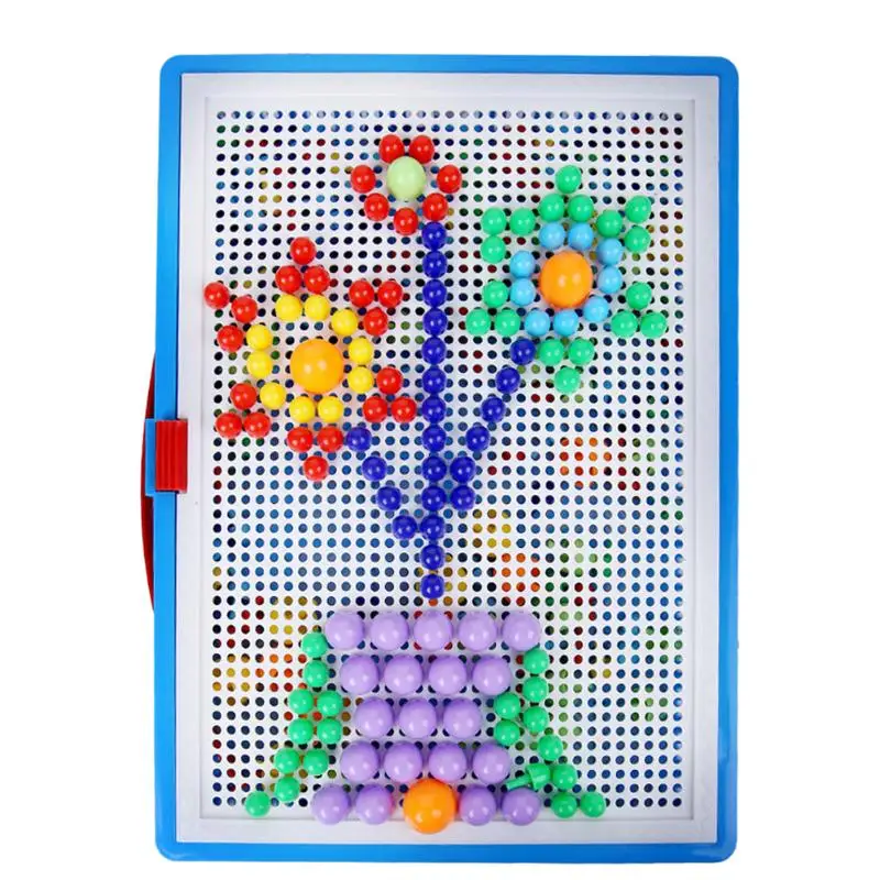 296 шт DIY Развивающие грибные бусины для ногтей композитная картина 3D пазл игрушки