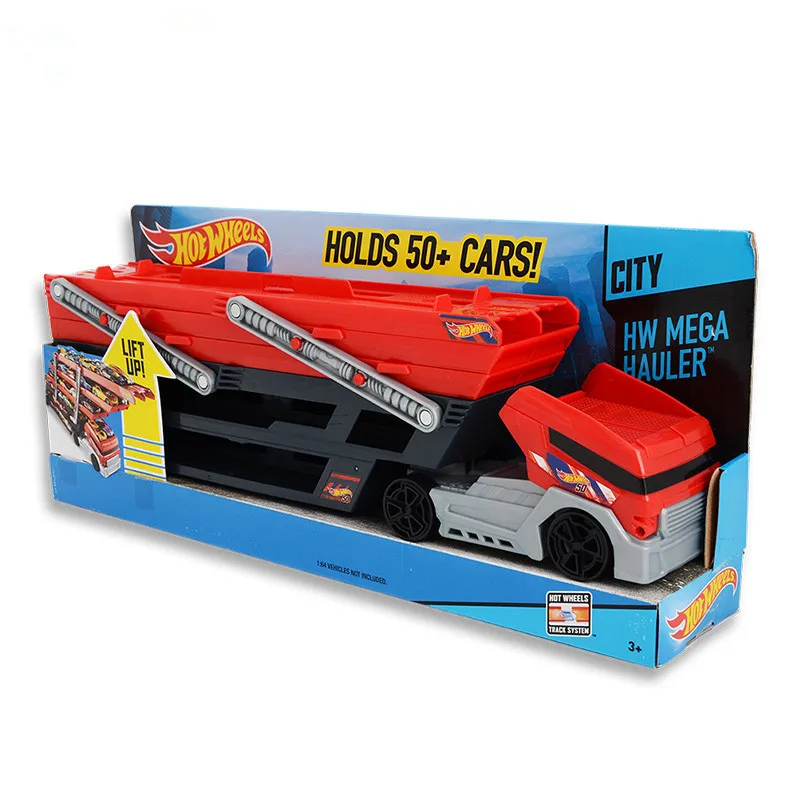 

Hot Wheels CKC09 Heavy Transport Vehicles 6 Layer Small Car Toy Scalable Storage Transporter Truck Educational Toys for children