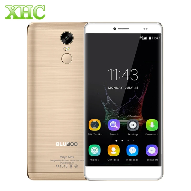 BLUBOO Maya Max 32GB LTE 4G Fingerprint Touch ID Smartphone 6 0 Android 6 0 MTK6750