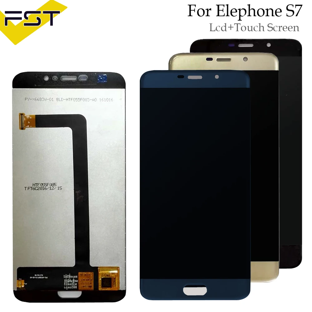 Скидка Протестированный для Elephone S7 ЖК дисплей и сенсорный экран в сборе дигитайзер Замена для Elephone S7 Мобильные аксессуары