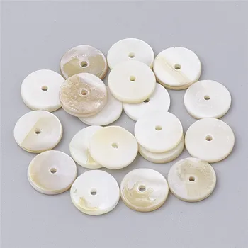 

5 Strands Round Sea Shell Beads Strands for Jewelry Making DIY Bracelet Necklace 11~12x1~2mm Hole: 1mm about 180pcs/strand 15.7"