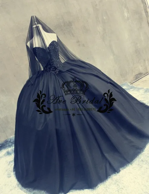 La Boda Vestidos Encaje Cuentas De Novia Negro Gotico Con Sdxthrqc