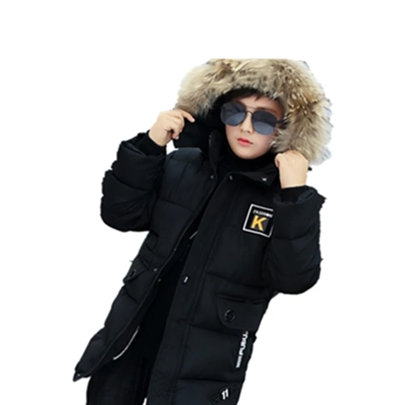 Boy Jacket 12 Children's Clothing 13 Boys 14 Winter Clothing 15 Jacket 2018 New Thick Cotton Thickening 10 Children -30 Degrees